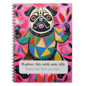 Carnet Animaux Whimsical Personnalisés - Carlin mignon (Devant)