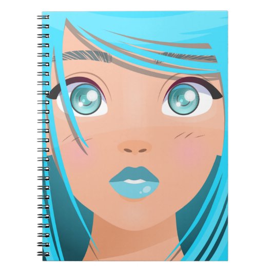 CARNET ANIME CARTOON GIRL (Devant)