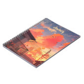 Carnet Anime Cityscape Sky Aesthetic - Anime Sunset (Côté gauche)