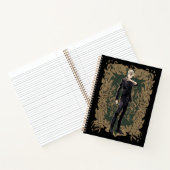 Carnet Anime Draco Malfoy Cadre Ornate (Intérieur)