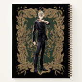 Carnet Anime Draco Malfoy Cadre Ornate (Dos)