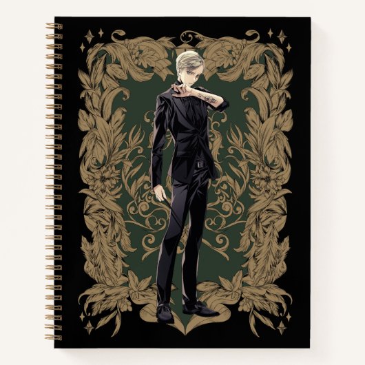 Carnet Anime Draco Malfoy Cadre Ornate (Devant)