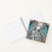 Carnet Anime fille floral (Intérieur)