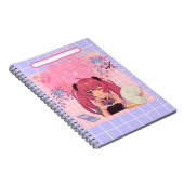 Carnet Anime fille montrant l'amour (Côté Droit)