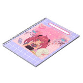 Carnet Anime fille montrant l'amour (Côté gauche)