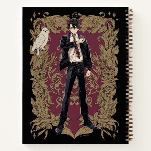 Carnet Anime HARRY POTTER™ Cadre Orné (Dos)