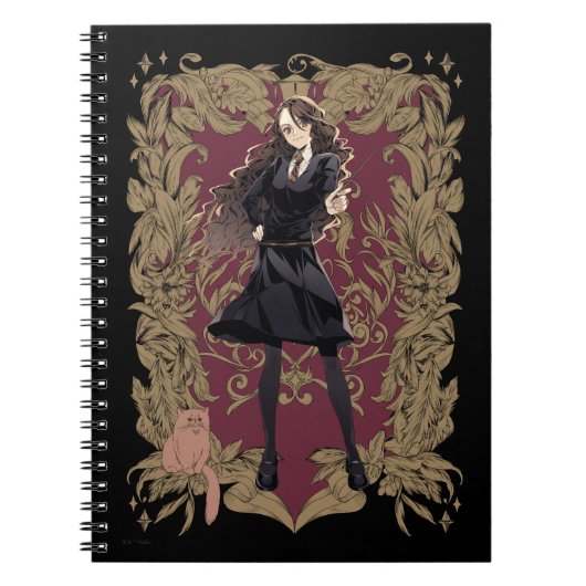 Carnet Anime Hermione Granger Cadre Orné (Devant)
