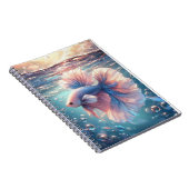 Carnet Anime style perlé mi-lune betta poisson (Côté Droit)