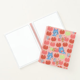 Carnet Anime Tom, Jerry et Tuffy Apple Motif