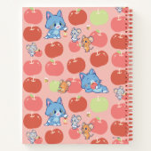 Carnet Anime Tom, Jerry et Tuffy Apple Motif (Dos)