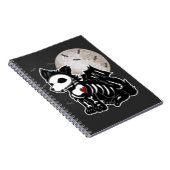 Carnet Anime Wolf Emo Goth Edgy Skeleton Halloween Chien (Côté Droit)
