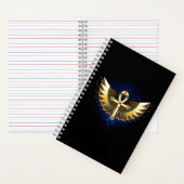 Carnet Ankh or avec ailes (À l'intérieur)