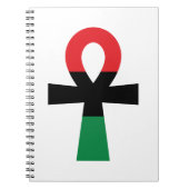 Carnet Ankh rouge, noir et vert (Devant)