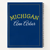 Carnet Ann Arbor Michigan Blue and Maize (Dos)