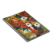 Carnet Ann Hayes Peinture Fleurs Rouges Mixte (Côté Droit)