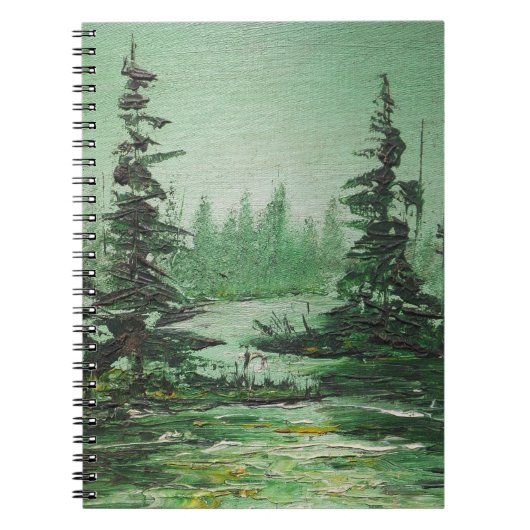Carnet Ann Hayes Peinture Forêt Verte (Devant)