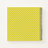 Carnet ANNÉE BUZY Monogramme BEE Yellow À petits pois Stu (Dos)