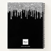Carnet Année de parties scintillant du monogramme en arge (Dos)