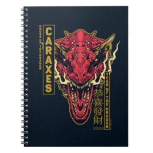 Carnet Année de tête de Carax du Dragon   恭 喜 財 發