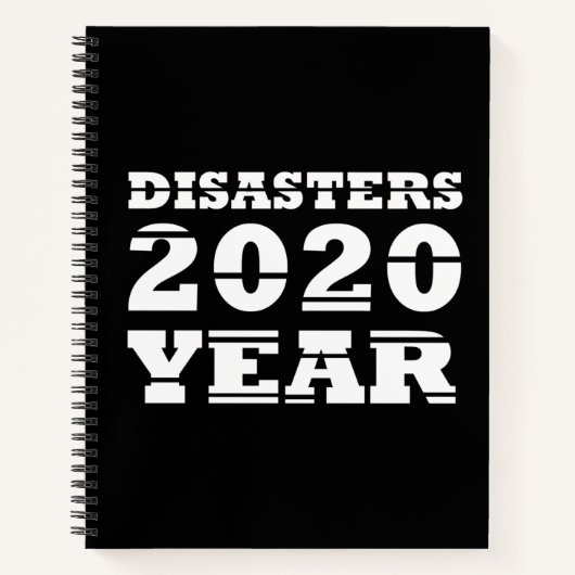 Carnet Année des catastrophes de 2020 (Devant)