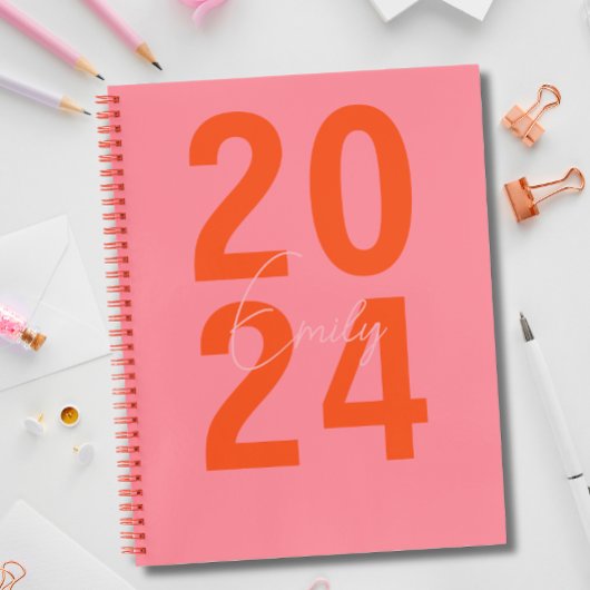 Carnet Année simple moderne + Nom