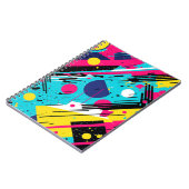 Carnet Années 80 Motif géométrique rétro (Côté gauche)