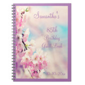 Carnet Anniversaire de belle fleur 85th (Devant)