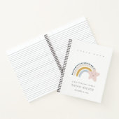 Carnet Anniversaire de enfant ÉLÉGANT BLUE BLUSH RAINBOW (Intérieur)