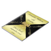 Carnet Anniversaire de la Bow décorative Gold & Black (Côté gauche)