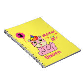 Carnet anniversaire de la fille de licorne (Côté Droit)