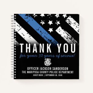 Carnet Anniversaire de la retraite de la police Ligne ble