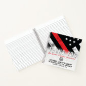 Carnet Anniversaire de la retraite des pompiers Drapeau L (Intérieur)