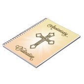 Carnet Anniversaire de l'ordination, Croix sur Starburst (Côté gauche)