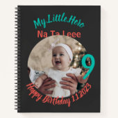 Carnet Anniversaire du bébé customisé avec Customisé (Devant)