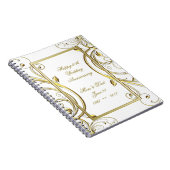 Carnet Anniversaire du Mariage or blanc (Côté Droit)
