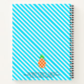 Carnet Anniversaire Fête Invité Réserver Ananas Avec Âge  (Dos)