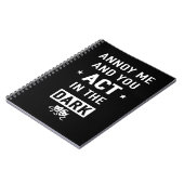 Carnet Annois moi et toi agis dans le noir (Côté gauche)