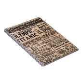 Carnet Annonce petite titanique (Côté Droit)