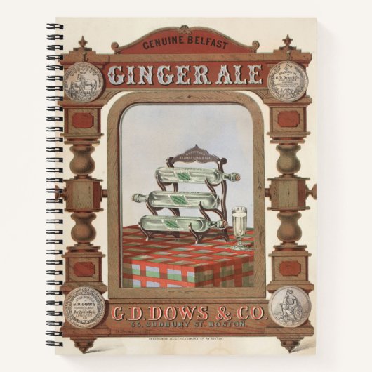 Carnet Annonce Vintage Pour Belfast Ginger Ale. 2 (Devant)