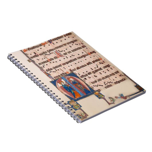 Carnet Annonciation Manuscrit lumineux médiéval (Côté Droit)