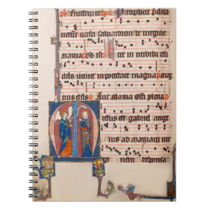 Carnet Annonciation Manuscrit lumineux médiéval