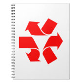 Carnet Annuler le recyclage du symbole (Devant)