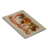 Carnet Antique Cirque Parade Clowns Chevaux (Côté Droit)