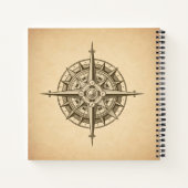 Carnet Antique Compass Rose Travel Sketbook (Dos)