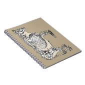 Carnet Antique Cow Skeleton Bones (Côté Droit)