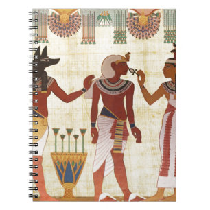 Carnet antique et égyptien de style d'art