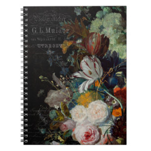 Carnet Antique Floral Still Life