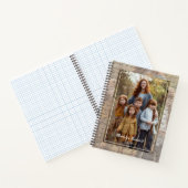 Carnet Antique Handwritten Script Personalized Photo (Intérieur)