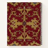 Carnet Antique Monogramme Oriental Perse Motif rouge (Dos)