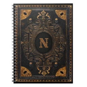 Carnet Antique Ornamental avec votre Monogramme